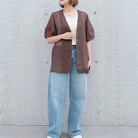 メッシュパフスリーブ半袖ジャケット