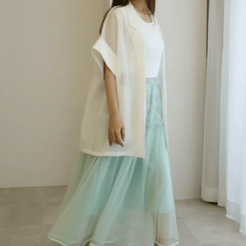 メッシュ半袖ジャケット ⭐️新品⭐️ CLOCHE クロシェ 半袖 ジャケット メッシュ - メルカリ