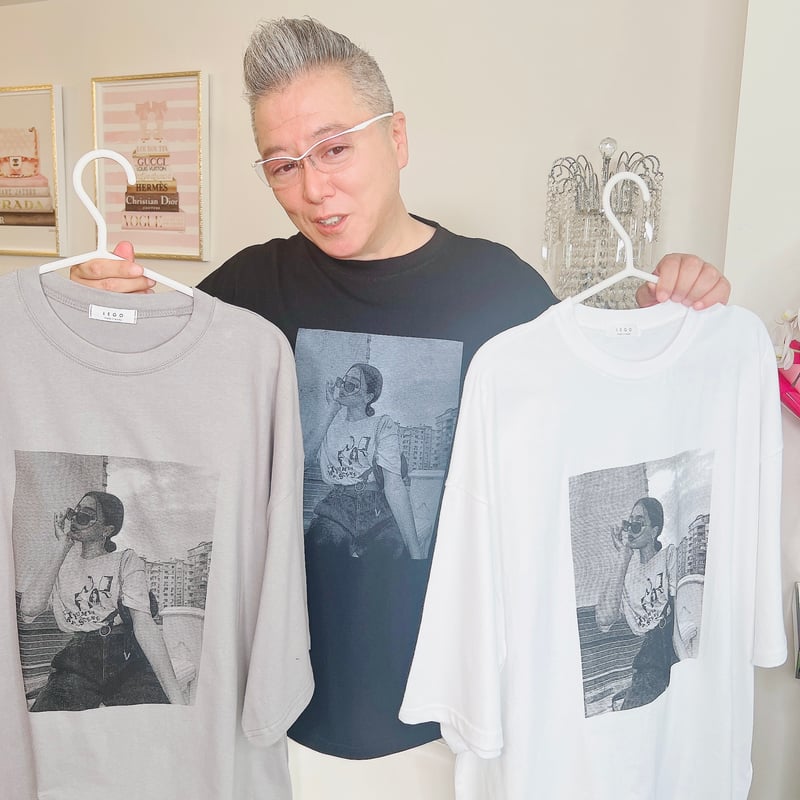 モノクロトンプリントTシャツ | Minayo Select