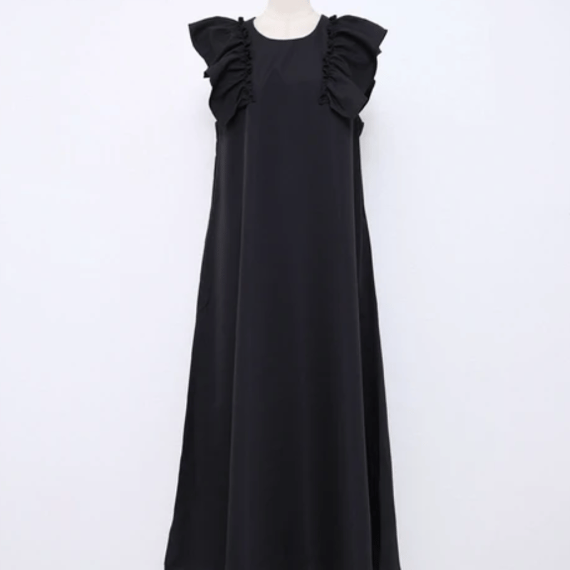 極美品♡ソブ　ロングワンピース　ボウタイ　総柄　肩フリル　長袖　38 楽天市場】大きいサイズ レディース ワンピース フリル裾