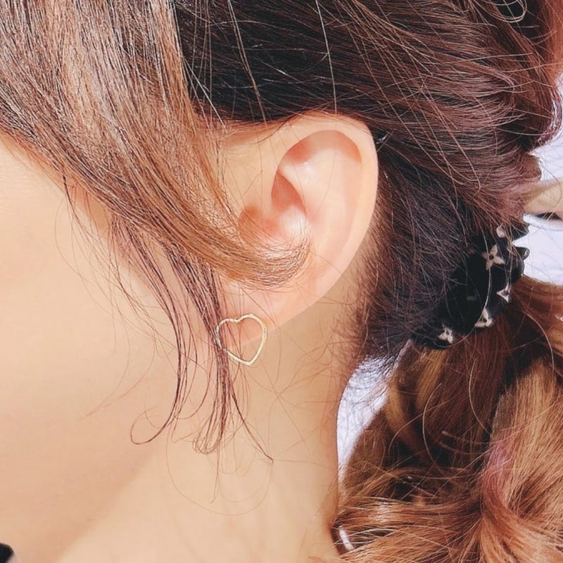 オープンハートスタッドピアス | Minayo Select