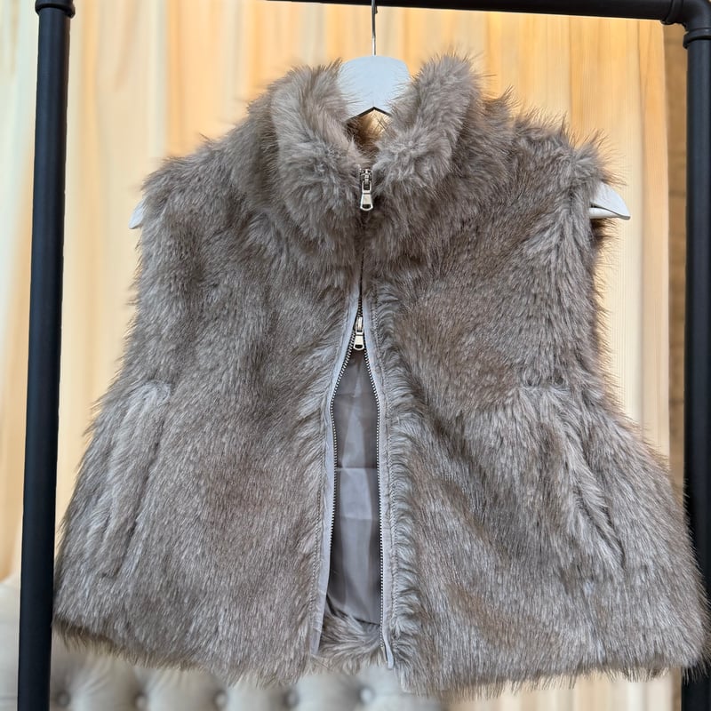 ミックスファーWジップベスト | Minayo Select