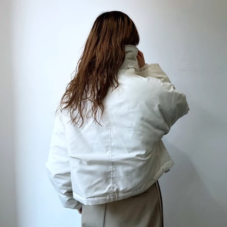 ファイバーダウン衿ボアショート丈ブルゾン