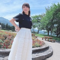 フリルチュールボリュームロングスカート