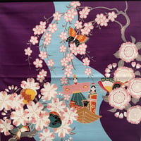 タペストリー 小　ひな祭り　雅桜尽し