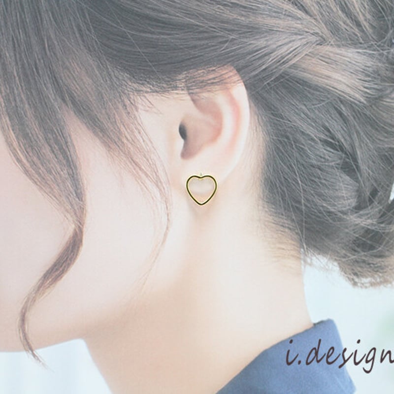 オープンハートスタッドピアス | Minayo Select