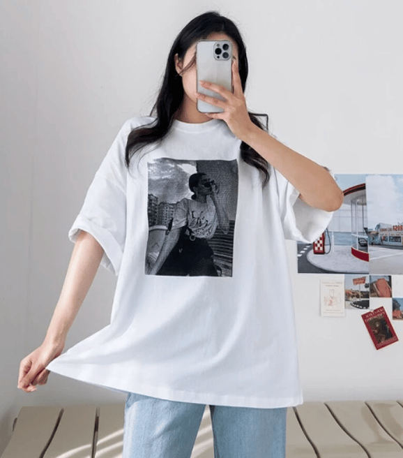 モノクロトンプリントTシャツ | Minayo Select