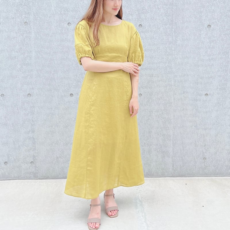 ウエストリボンリネンワンピース | Minayo Select