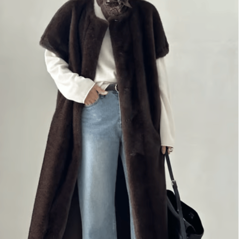 エコミンクファーロングベスト | Minayo Select