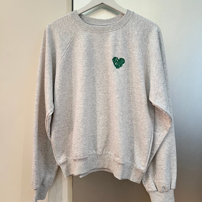【minatan】luijewelry 完売スウェット ドロップショルダー ハーフZIP 色落ち加工 スウェット