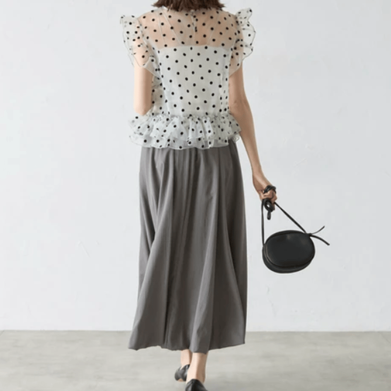 Wear Moi フロッキーチュール トップス スカートセット ミッシュマッシュ MISCH MASCH フロッキードットチュール