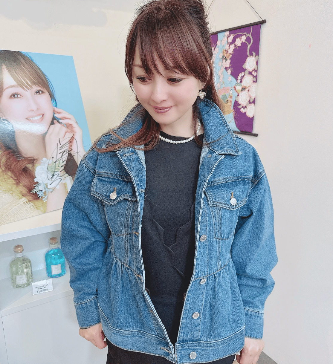 blueleaブルレア ペプラムジャケット 極美品 無地ツイード ペプラム ジャケット オケージョン Liala×PG 全3色