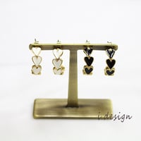 ハートフープピアス