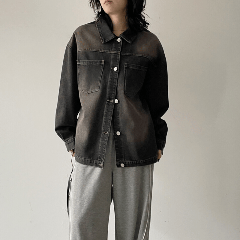 12OZデニムオーバーサイズジャケット | Minayo Select