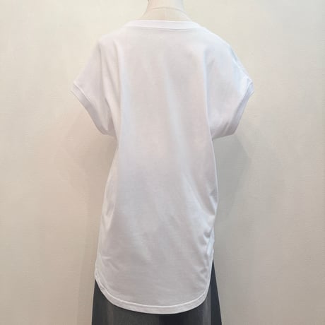 ロゴ刺繍フレンチTシャツ
