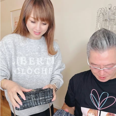 YTモンクレール フリルニットダウン　カーディガンXS 渡辺美奈代さん YTモンクレール フリルニットダウン カーディガンXS 渡辺美奈代