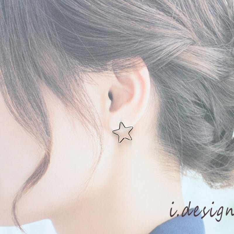 オープンスタースタッドピアス | Minayo Select