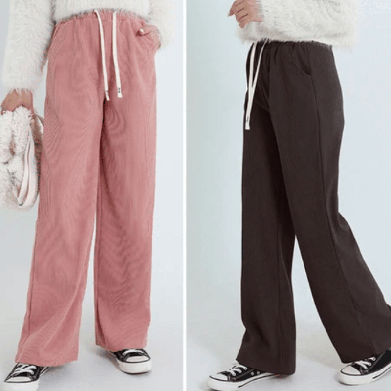 裏起毛ハイウエストコーデュロイパンツ | Minayo Select