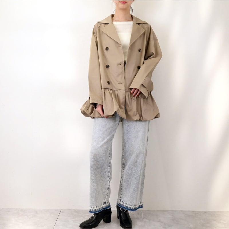 Eツイルバルーントレンチコート | Minayo Select
