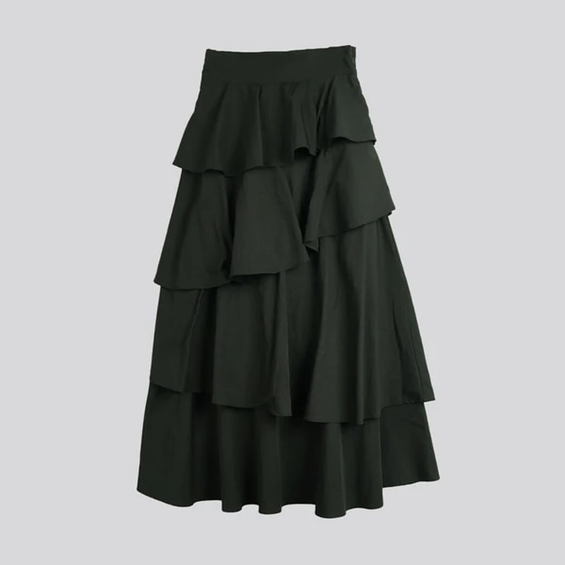 ティアードデザインマキシフレアスカート | Minayo Select
