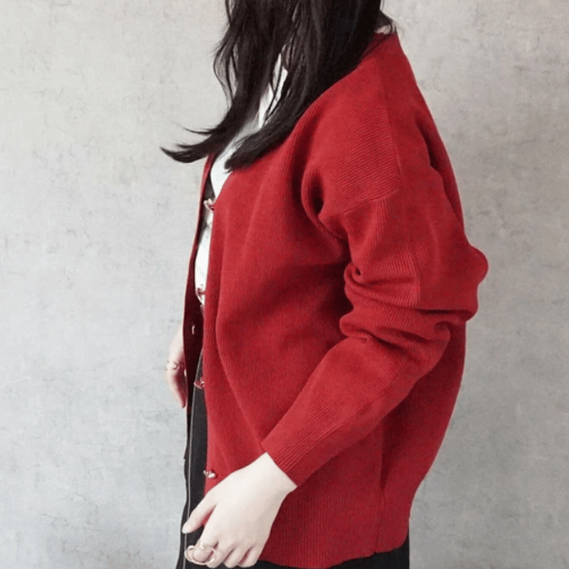 【Plage】美品 ボルドー カーディガン ニット 秋冬 ぽわん袖ケーブルニットカーディガンレディース 秋冬 トップス