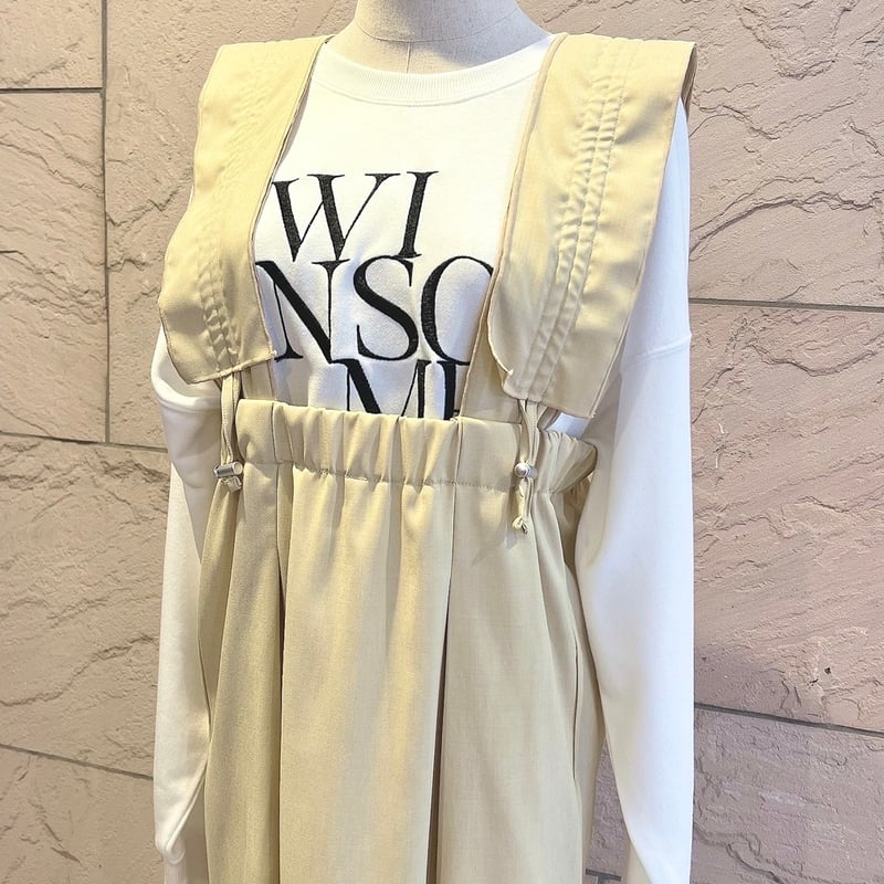 きゃびん様 幾何柄プリントギャザーワンピース – FACE SANS FARD