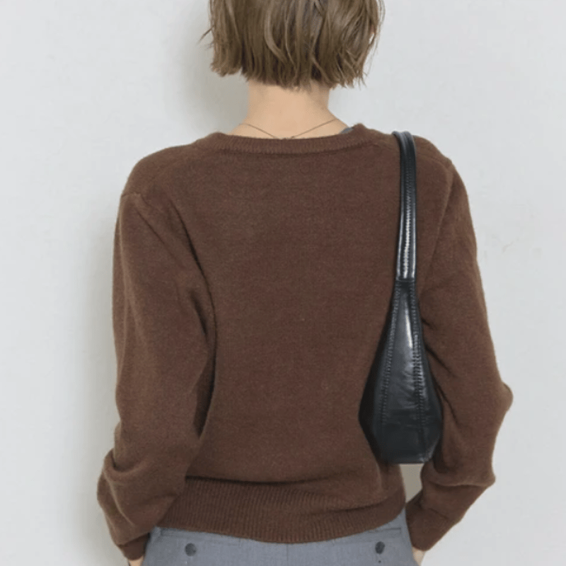 ハート刺繍＆ボタンカーディガン | Minayo Select