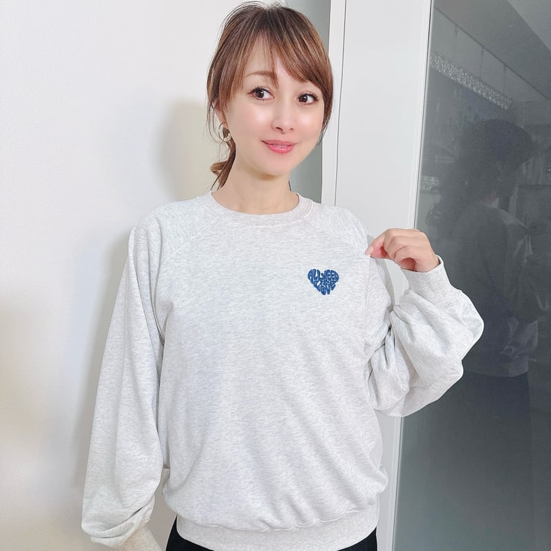 【minatan】luijewelry 完売スウェット ドロップショルダー ハーフZIP 色落ち加工 スウェット