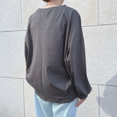 ドローコード付き長袖Tシャツ