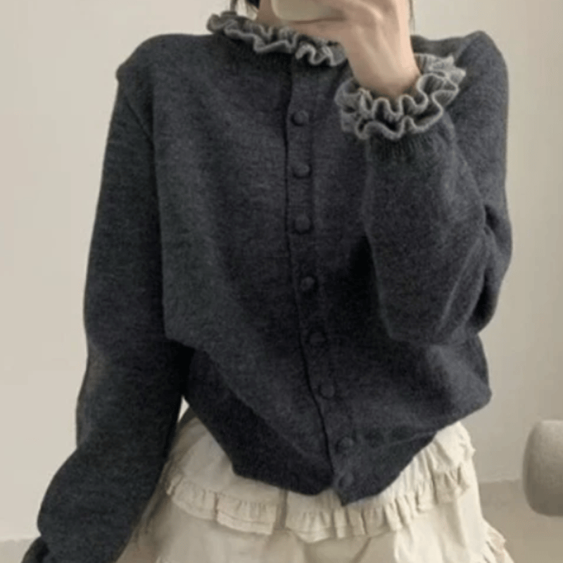 ♡ラッフル襟万能カーディガン THE CRAFT CREW PRODUCTS カーディガン メンズ レディース : ZOZOTOWN