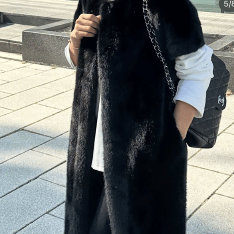 エコミンクファーロングベスト | Minayo Select