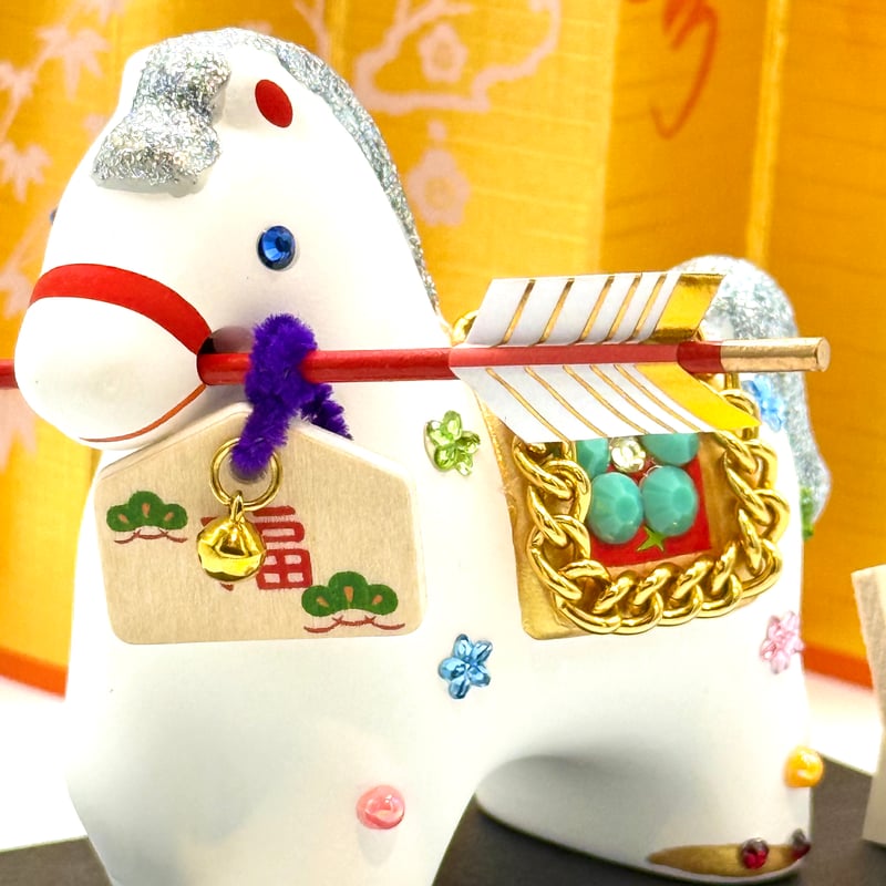 【縁起物】 楽天市場】ﾌﾞﾗｯｸﾌﾗｲﾃﾞ-1000円ｸｰﾎﾟﾝ＆ﾎﾟｲﾝﾄ10倍/ 幸福午 3号 / 干支