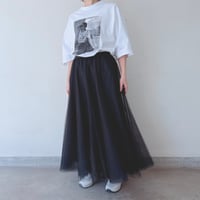 チュールフレアスカート