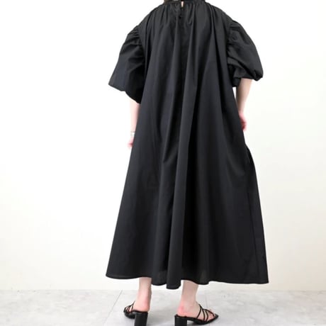 【SUMMER SALE】T/Cブロード　2WAYボリュームスリーブワンピース