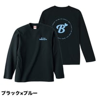 渡辺美奈代オリジナルB'ロングTシャツ ブラック×ブルー
