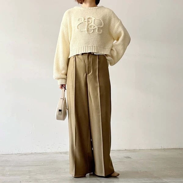 ご確認ページ2 ヘザーエステル折り返しパンツ | Minayo Select