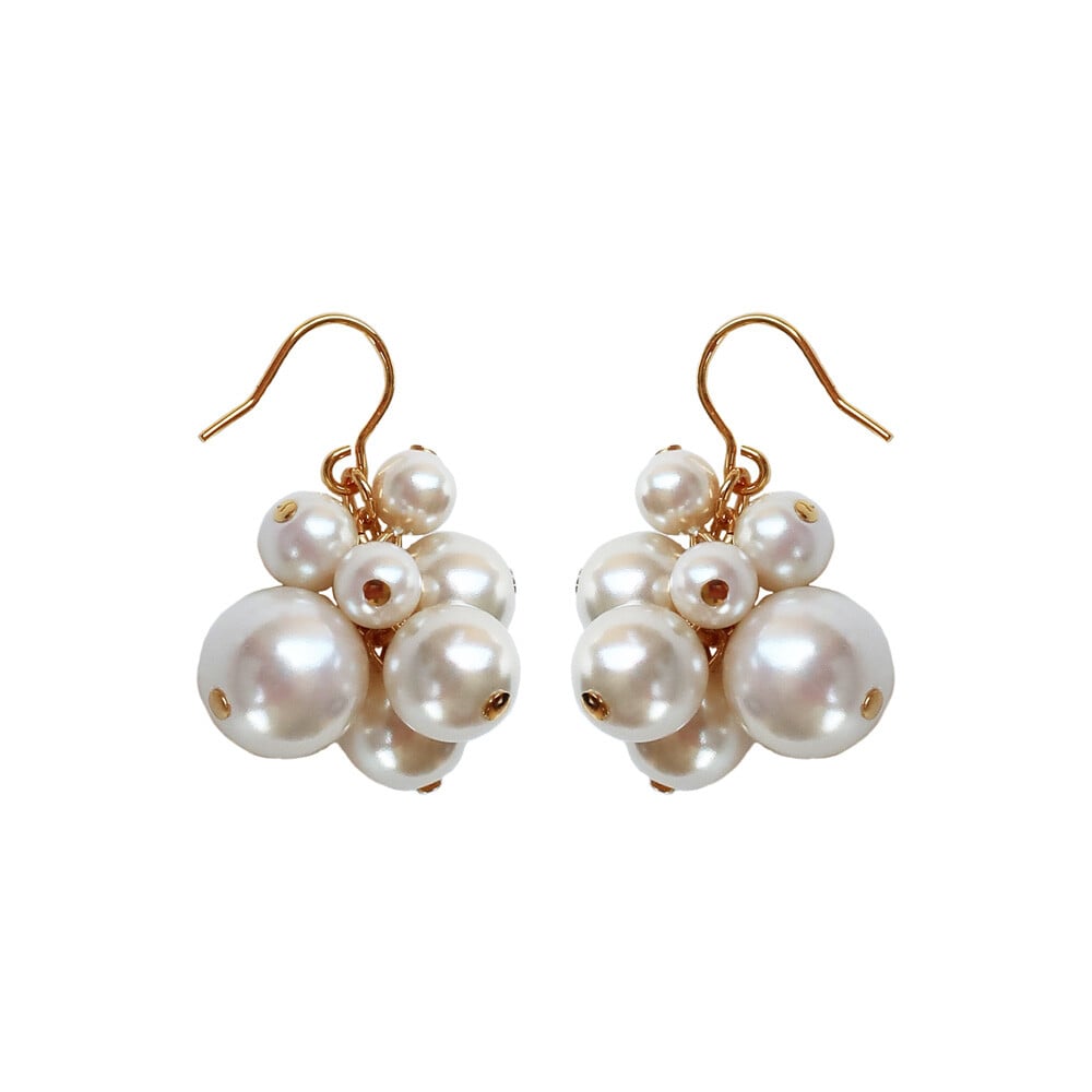 k18 真珠　ピアス　2個セット　両耳 バブルデザインパールピアス（両耳用2個セット） | Minayo Select