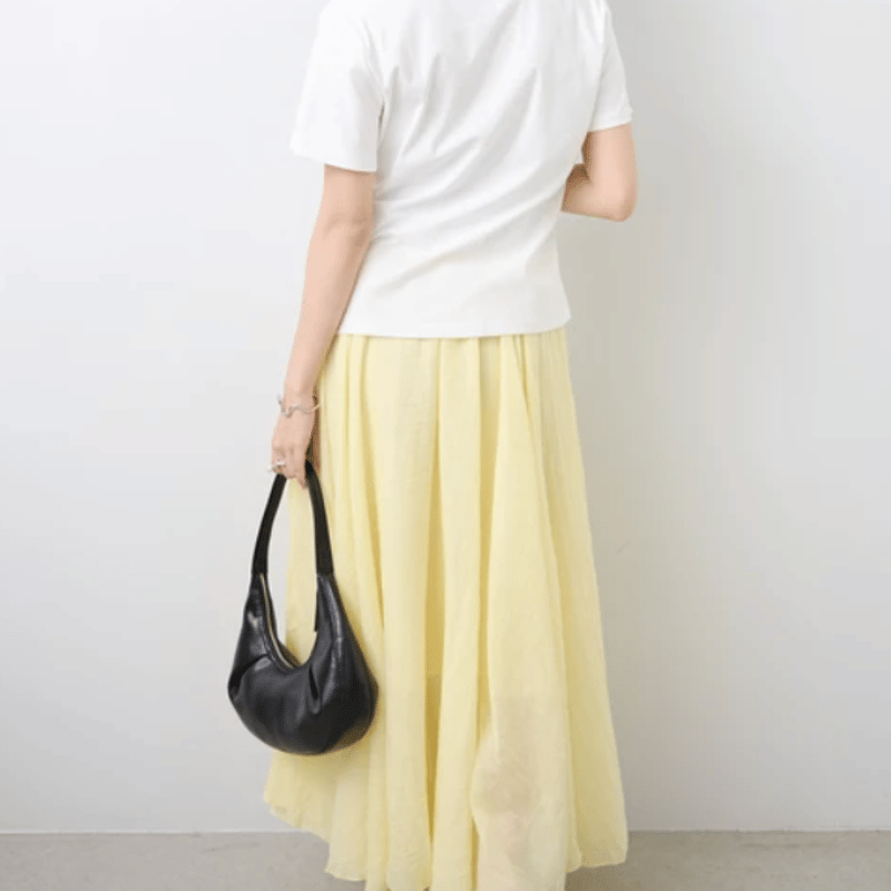 タ*ー様 BLAMINKイエローフレアロングスカート美品 Aラインフレアロングスカート | Minayo Select
