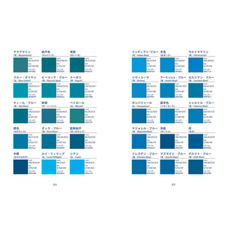 本］理想の色に巡り会える 青の図鑑 | 三才ブックス オンラインショップ