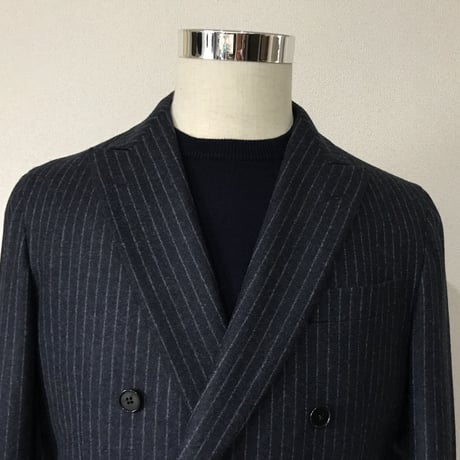 SANTI CASHMERE カシミアクルーネックニット「ブラック」