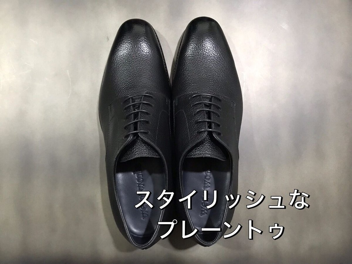 wear worksオリジナルプレーントゥ「ブラックグレインレザー」 | wear