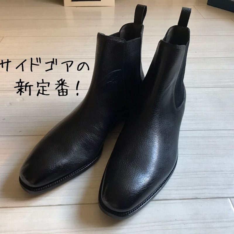 wear worksオリジナルサイドゴアブーツ「ブラックグレインレザー wear worksオリジナルサイドゴアブーツ「ブラックグレインレザー