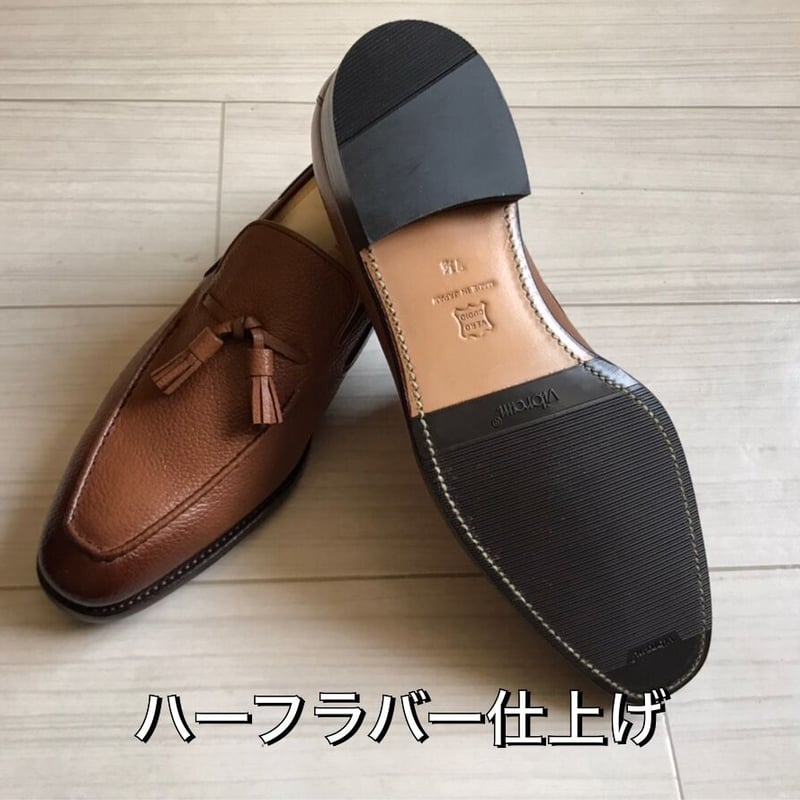 wear worksオリジナルタッセルローファー「ベージュグレイン wear worksオリジナルタッセルローファー「ベージュグレイン