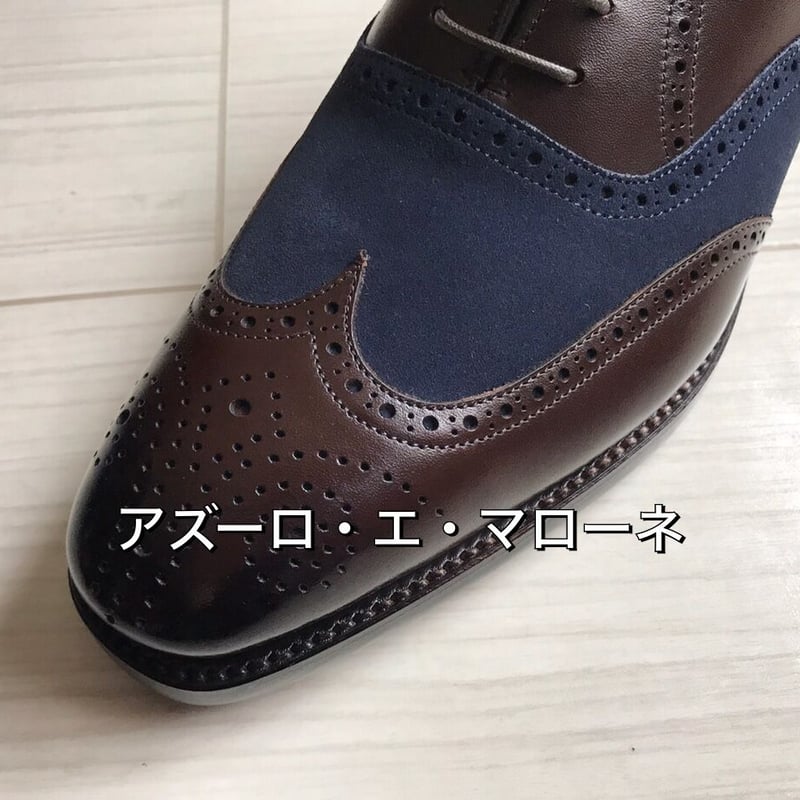 wear worksオリジナルコンビウィングチップ「ブラウンカーフ wear worksオリジナルコンビウィングチップ「ブラウンカーフ