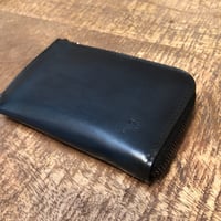 Pezzettino ヴェネチアンレザー「ミニウォレット」ネイビー