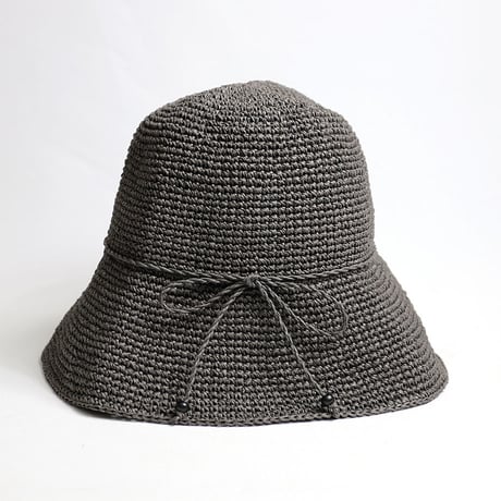 SASAWASHI（ササワシ）"手編み帽子 56～58cm (ブラウン)"