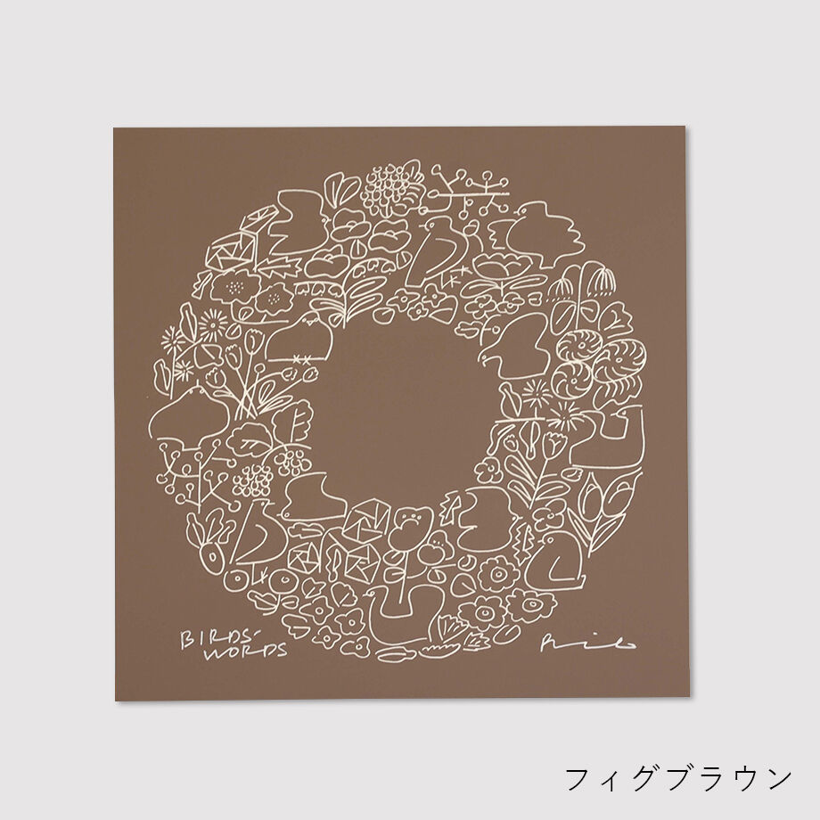 レア●  BIRDS WORDS  バーズワーズ　シルクスクリーン BIRDS' WORDS│SILK SCREEN 20 [BIRDS&FLOWERS] - BIRDS' WORDS