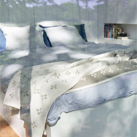 KLIPPAN"シュニールコットンブランケット シングル / シャーンスンド(エクリュ)"