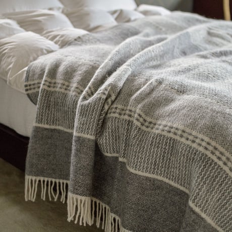 KLIPPAN"ウールスロー / キルト(ライトグレー)"