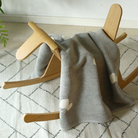 KLIPPAN"シュニールコットンブランケット ミニ / CHOUCHO(グレー)"